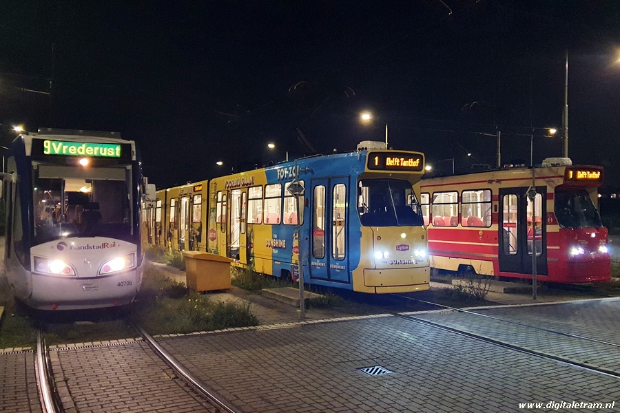 Een avonddienst op RandstadRail lijn Haags Openbaar